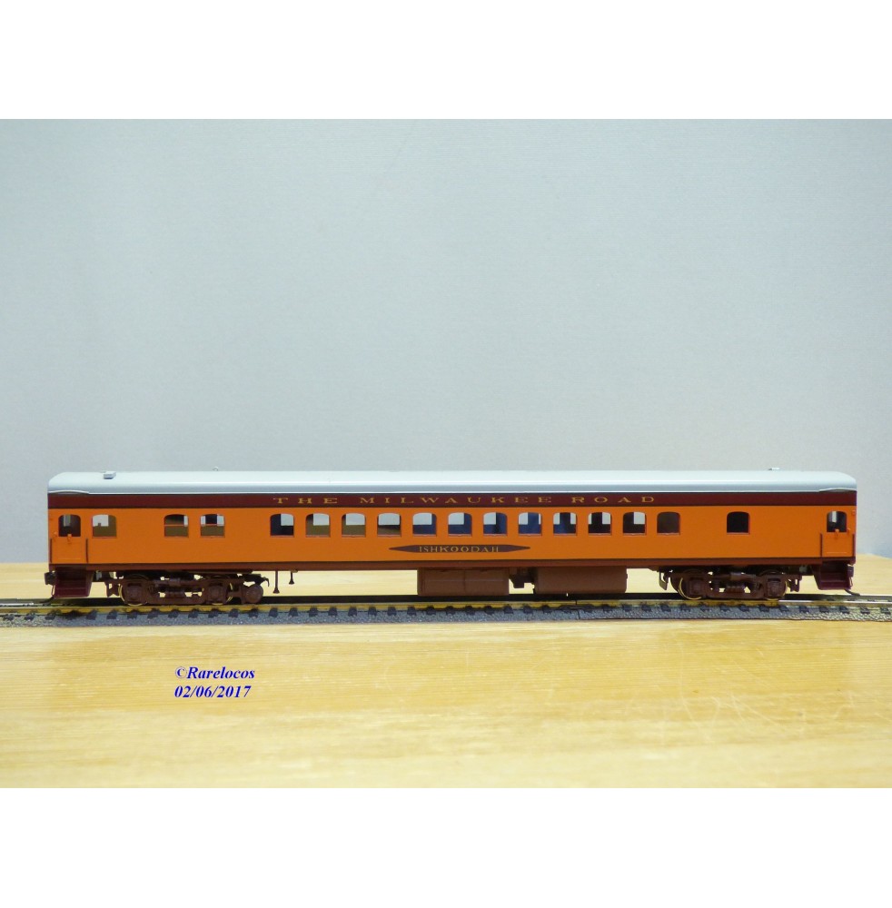 Overland Models (OMI)  Ajin 3111, voiture  salon  ( parlor  car ) "Ishkoodah"  Hiawatha  Milwaukee Road    BO