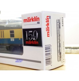 Märklin 4032 voiture grandes lignes A4ümg à feux de fin de convoi 1 Kl. DB BO