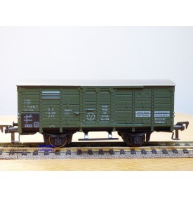 FLEISCHMANN 1464G, wagon atelier / dortoir à  2  essieux  type G10 pour grue Krupp Ardelt   DB  neuf    BO 