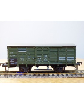 FLEISCHMANN 1464G, wagon atelier / dortoir à  2  essieux  type G10 pour grue Krupp Ardelt   DB  neuf    BO 