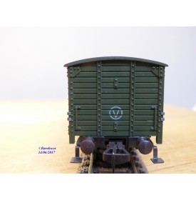 FLEISCHMANN 1464G, wagon atelier / dortoir à  2  essieux  type G10 pour grue Krupp Ardelt   DB  neuf    BO 