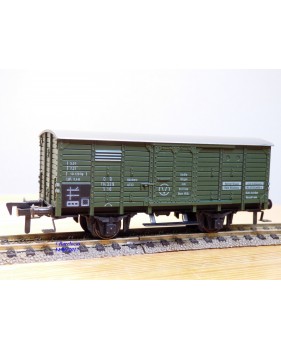 FLEISCHMANN 1464G, wagon atelier / dortoir à  2  essieux  type G10 pour grue Krupp Ardelt   DB  neuf    BO 