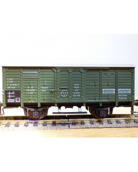 FLEISCHMANN 1464G, wagon atelier / dortoir à  2  essieux  type G10 pour grue Krupp Ardelt   DB  neuf    BO 