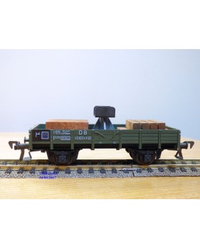 FLEISCHMANN 1451A, wagon plat  à  2  essieux  support de flêche  pour grue Krupp Ardelt   DB  neuf    BO 