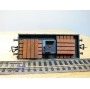 FLEISCHMANN 1451A, wagon plat  à  2  essieux  support de flêche  pour grue Krupp Ardelt   DB  neuf    BO 