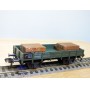 FLEISCHMANN 1451H, wagon plat  à  2  essieux   pour grue Krupp Ardelt   DB  neuf    BO 