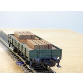 FLEISCHMANN 1451H, wagon plat  à  2  essieux   pour grue Krupp Ardelt   DB  neuf    BO 