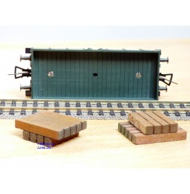 FLEISCHMANN 1451H, wagon plat  à  2  essieux   pour grue Krupp Ardelt   DB  neuf    BO 