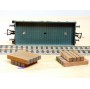 FLEISCHMANN 1451H, wagon plat  à  2  essieux   pour grue Krupp Ardelt   DB  neuf    BO 