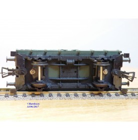 FLEISCHMANN 1451H, wagon plat  à  2  essieux   pour grue Krupp Ardelt   DB  neuf    BO 