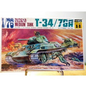 FUJIMI wa14,  char  moyen  soviétique T-34 / 76A   Neuf   BO  1/76