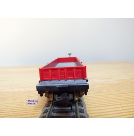 AHM  POCHER  6245 , wagon plat ancien( old time flat  car )   V&T  RR    BO