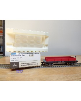AHM  POCHER  6245 , wagon plat ancien( old time flat  car )   V&T  RR    BO