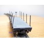 AHM  POCHER  6248 , wagon plat à ranchers  ancien ( old time flat  car )   V&T  RR  N+: 54    BO