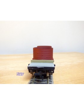 AHM  POCHER  6255, wagon plat à citernes  ancien ( old time tank  car )   V&T  RR  N°: 45    BO
