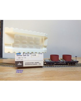 AHM  POCHER  6255, wagon plat à citernes  ancien ( old time tank  car )   V&T  RR  N°: 45    BO