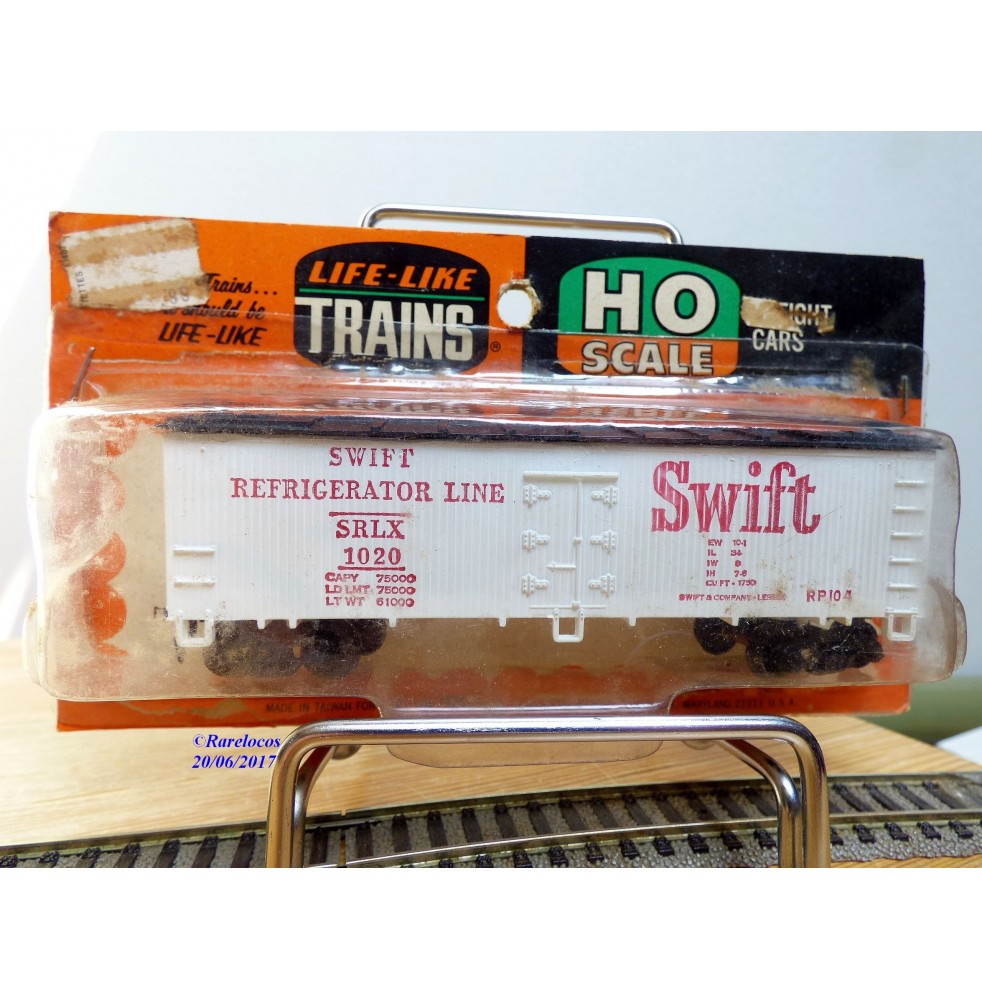 Life Like  ???? , wagon couvert  réfrigérant ( reefer )   SWIFT  Neuf    BO