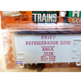 Life Like  ???? , wagon couvert  réfrigérant ( reefer )   SWIFT  Neuf    BO