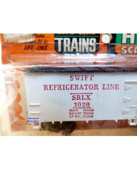 Life Like  ???? , wagon couvert  réfrigérant ( reefer )   SWIFT  Neuf    BO