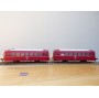 FLEISCHMANN  1370 / 2,  couplage de 2 remorques pour autorail ( Schienenbus )  VB et VS 98    DB  neuf  BO 