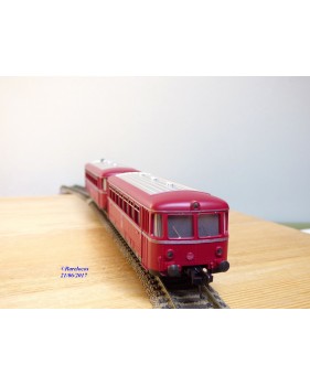 FLEISCHMANN  1370 / 2,  couplage de 2 remorques pour autorail ( Schienenbus )  VB et VS 98    DB  neuf  BO 