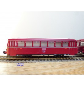 FLEISCHMANN  1370 / 2,  couplage de 2 remorques pour autorail ( Schienenbus )  VB et VS 98    DB  neuf  BO 