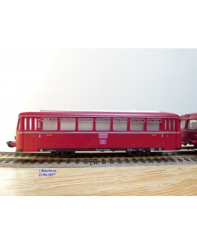 FLEISCHMANN  1370 / 2,  couplage de 2 remorques pour autorail ( Schienenbus )  VB et VS 98    DB  neuf  BO 