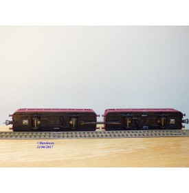 FLEISCHMANN  1370 / 2,  couplage de 2 remorques pour autorail ( Schienenbus )  VB et VS 98    DB  neuf  BO 