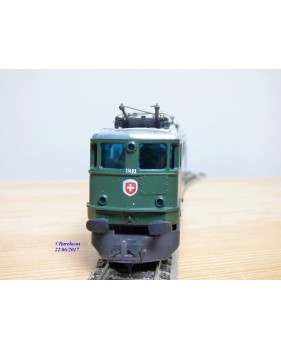 PLAYART  H.652, motrice Ae 6/6  N°: 11493  SISSACH  SBB  BO