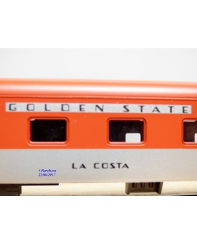 RIVAROSSI  véro 6531, voiture lits ( mooth  side  duplex  roomette ) Golden State  " La Costa "   Rock Island  Neuf   BO