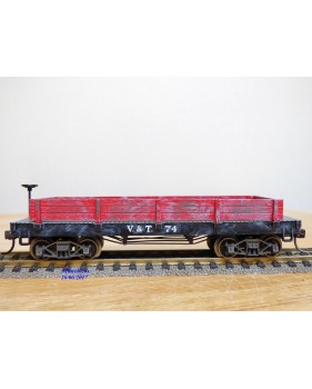 POCHER  270 / 2 , wagon tombereau  ancien ( old time gondola  car )   V&T  RR  N°: 74    BO
