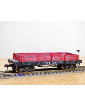 POCHER  270 / 2 , wagon tombereau  ancien ( old time gondola  car )   V&T  RR  N°: 74    BO