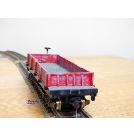 POCHER  270 / 2 , wagon tombereau  ancien ( old time gondola  car )   V&T  RR  N°: 74    BO