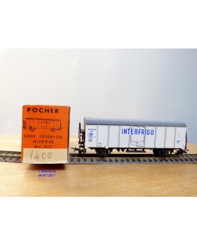 POCHER 313 / 3,  wagon réfrigérant Hgm INTERFRIGO DB  BO