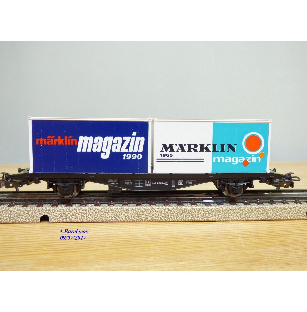 Märklin 48944 wagons plats type Bt 10 conteneurs à bière Königsbacher DB BO