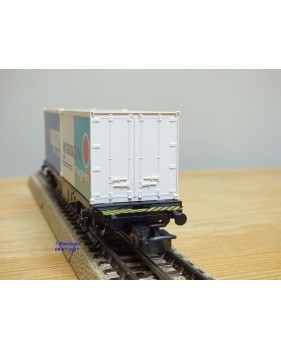 Märklin 84670, wagon porte containers type Berlin  et conteneurs Märkjlin Magazin     DB   neuf    BO