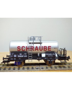 FLEISCHMANN  99 5410  K,   2  wagons citerne ancien  à plate forme de serre freins  RÖCHLING  et SCHRAUBE      DB    neuf    BO