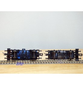 FLEISCHMANN  99 5410  K,   2  wagons citerne ancien  à plate forme de serre freins  RÖCHLING  et SCHRAUBE      DB    neuf    BO