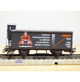 Märklin 94501 / 31979  4680,  wagon couvert  à guérite  MHI  neuf   BO
