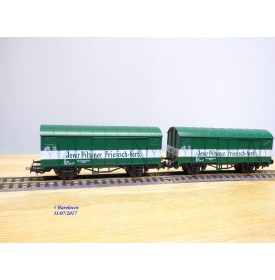 LILIPUT 229 03, wagons couverts pour  bière  JEVER PILSENER  DB  neuf   BO