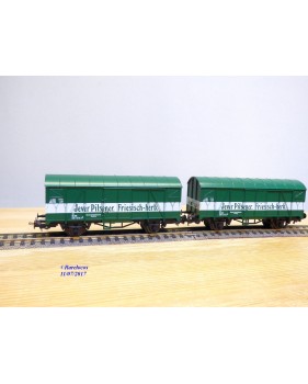 LILIPUT 229 03, wagons couverts pour  bière  JEVER PILSENER  DB  neuf   BO