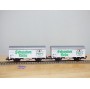 LILIPUT 229 05, wagons couverts pour  bière  SCHWABEN BRAU   DB  neuf   BO