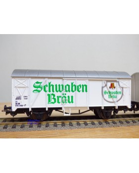 LILIPUT 229 05, wagons couverts pour  bière  SCHWABEN BRAU   DB  neuf   BO
