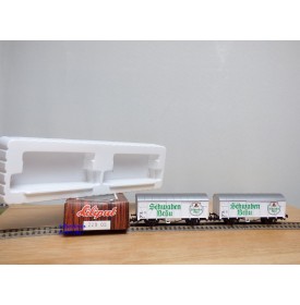 LILIPUT 229 05, wagons couverts pour  bière  SCHWABEN BRAU   DB  neuf   BO