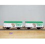 LILIPUT 229 07, wagons couverts pour  bière  SCHWABEN BRAU   DB  neuf   BO