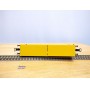 Fleischmann 5233, wagon plat porte conteneurs Lbs 598  BTmms   DANZAS  GENTRANSCO  DB    neuf    BO