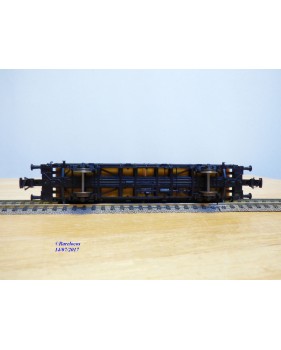 Fleischmann 5233, wagon plat porte conteneurs Lbs 598  BTmms   DANZAS  GENTRANSCO  DB    neuf    BO