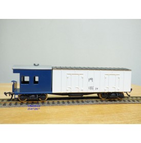 TER  ???, rare wagon mixte  réfrigérant / cabine  à bogies N° : 100 24   JNR   BO