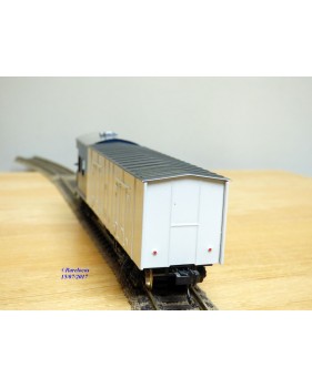TER  ???, rare wagon mixte  réfrigérant / cabine  à bogies N° : 100 24   JNR   BO