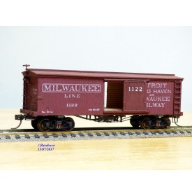 CENTRAL VALLEY  B 911, wagon couvert ancien en bois Detroit, Grand Haven and Milwaukee   BO
